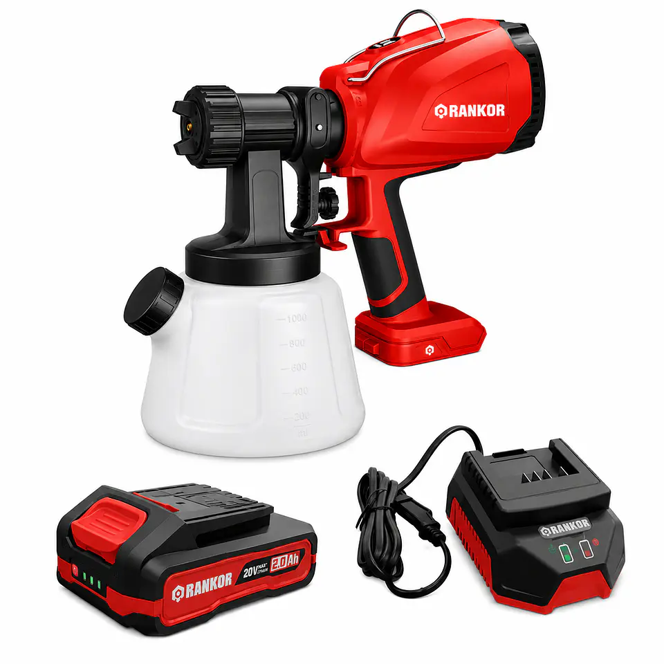 PISTOLA PULVERIZADORA RANKOR  1200ml 20V RLSG2001  INALAMBRICO 20V 2