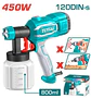 PISTOLA PARA PINTAR ROCIADORA ELECTRICA 450W 380ML/MIN 800ML INDUSTRIAL - TT3506 - Miniatura 1