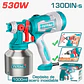 PISTOLA PARA PINTAR HVLP ELECTRICA 530W 130DIN-S 410ML/MIN 1000ML TANQUE AC - TT45061 - Miniatura 2