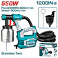 PISTOLA PARA PINTAR HVLP CON COMPRESOR 550W 220V - TT5006-2 - Miniatura 1