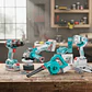 COMBO 4 EN 1. 20V TALADRO 66NM + AMOLADORA 1000W + SOPLADORA + LINTERNA + ACC 2X4.0AH INDUSTRIAL - TOSLI250993 - Miniatura 2