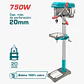 TALADRO DE BANCO 1HP 20MM 750W 3840RPM ALTURA 157CM - TDP207505-5 - Miniatura 1