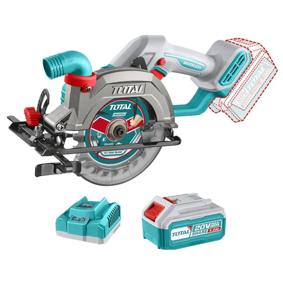 SIERRA CIRCULAR 20V 6300RPM 140MM BRUSHLESS 1X4.0AH INDUSTRIAL - TSLI14023 2