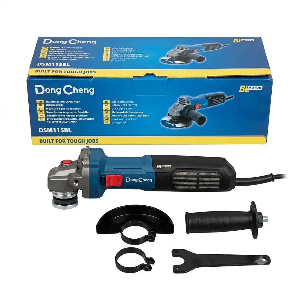 AMOLADORA ANGULAR MOTOR BRUSHLESS 4.5″ 1250W DONG CHENG  (DSM115BL) 1