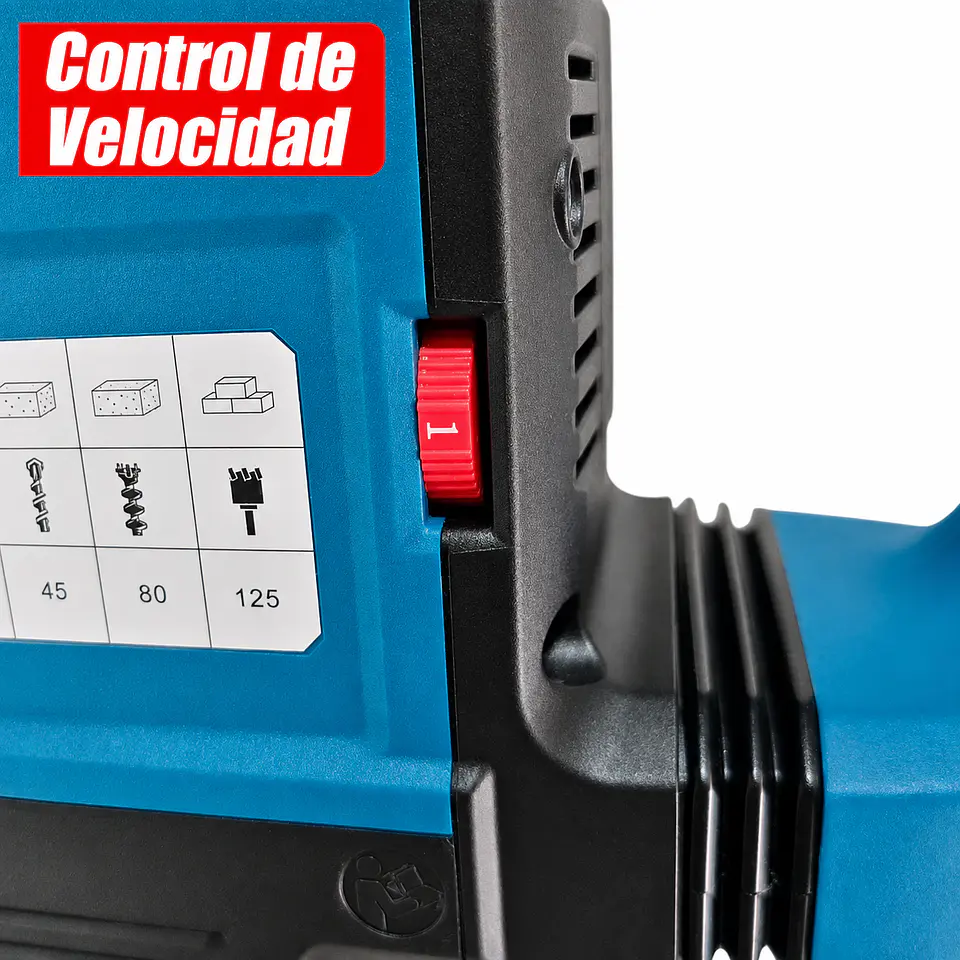 MARTILLO PERFORADOR  SDS MAX 1500W DONNG CHENG 8.2kg (DZC45) 3