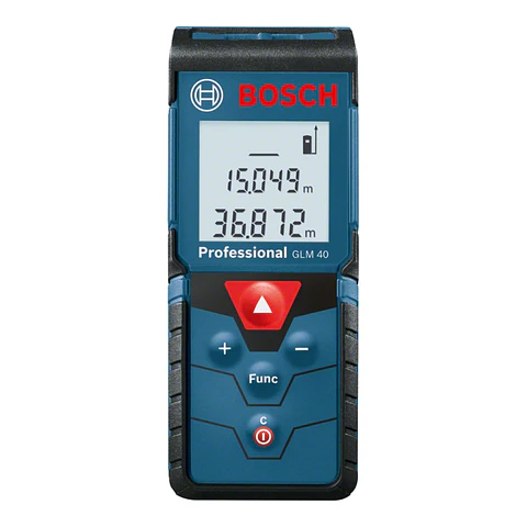 MEDIDOR DE DISTANCIA LÁSER ROJO 40M BOSCH PROFESSIONAL (GLM 40)