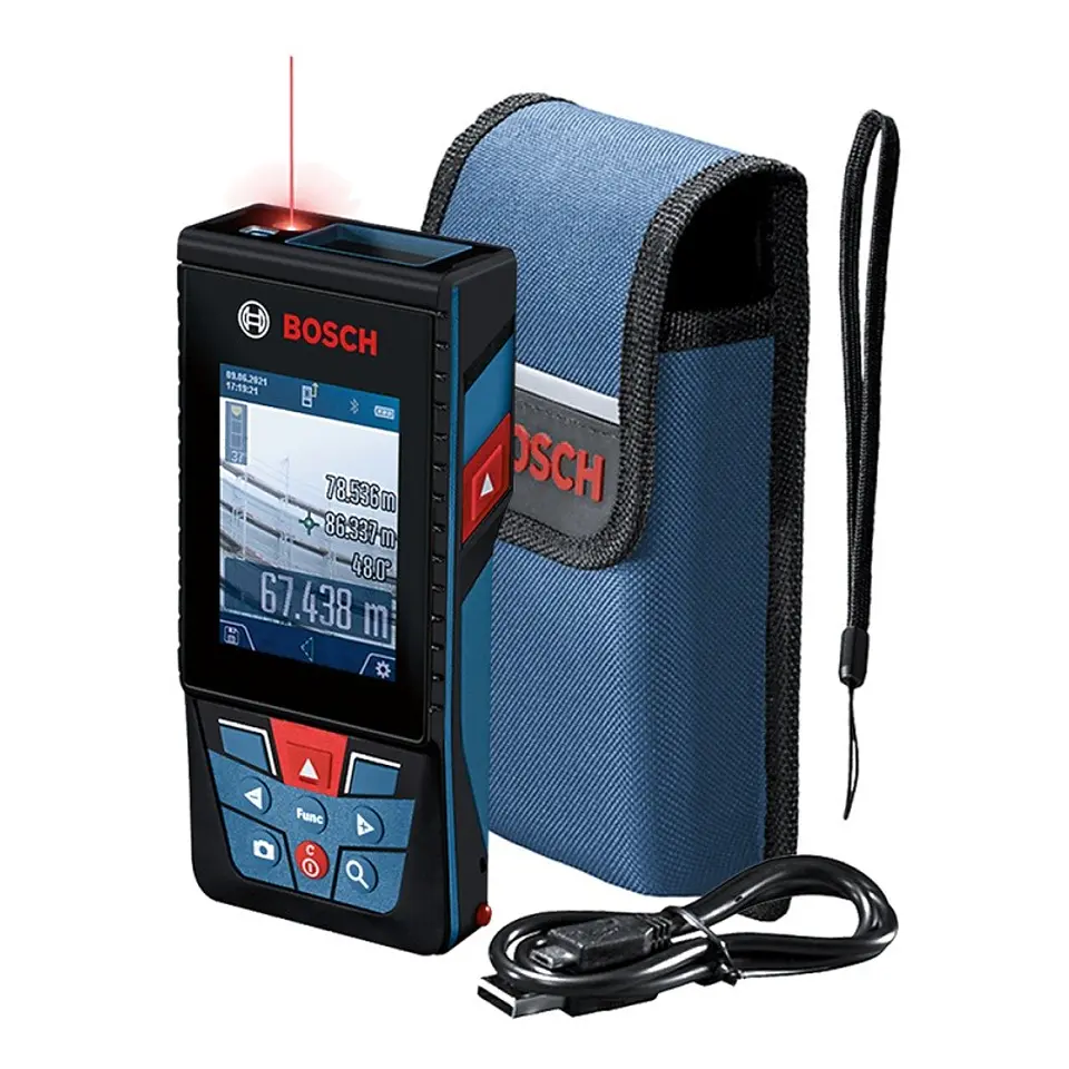 MEDIDOR DE DISTANCIA LÁSER 150M CON CÁMARA Y BLUETOOTH BOSCH GLM 150-27 C 2