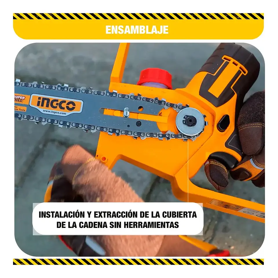 MOTOSIERRA INALÁMBRICA BRUSHLESS INGCO CGSLI20882 20V 8