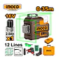 NIVEL LÁSER VERDE 360° 3D 12 LÍNEAS INGCO HLL301201 16V 35M + BATERÍA  - Miniatura 1