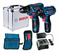 Combo Taladro GSR 120-LI + Atornillador Impacto GDR 120-LI 12V + 23 Accesorios Bosch - Miniatura 1