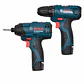 Combo Taladro GSR 120-LI + Atornillador Impacto GDR 120-LI 12V + 23 Accesorios Bosch - Miniatura 2
