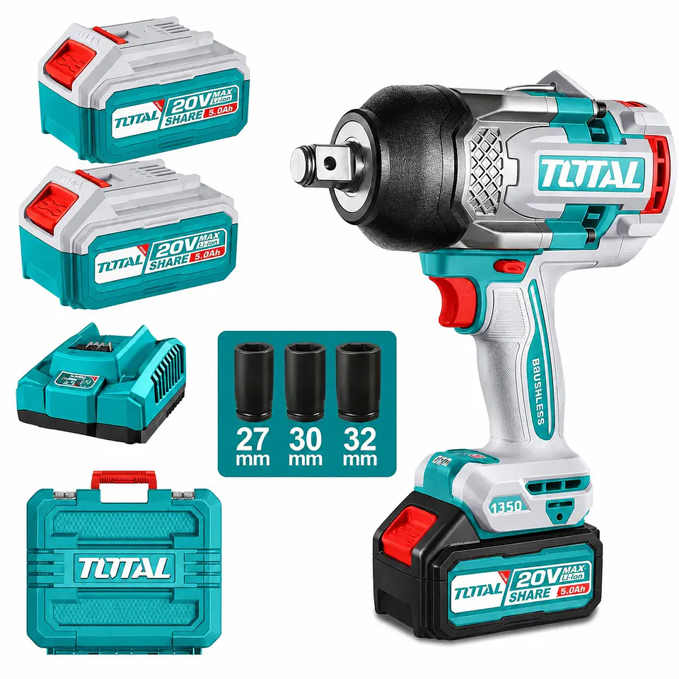 LLAVE DE IMPACTO TOTAL 3/4” 1350NM 20V BRUSHLESS – TIWLI20135 2