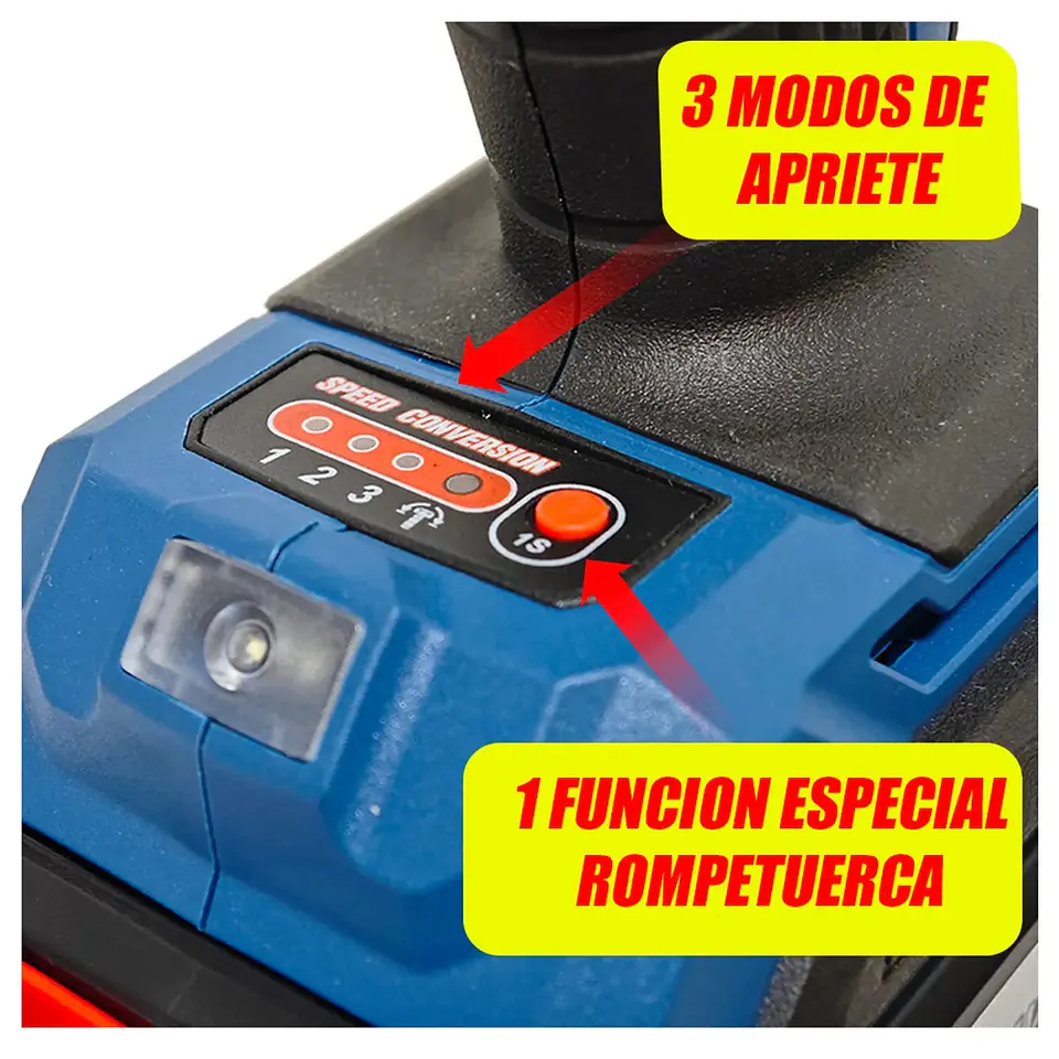 LLAVE DE IMPACTO 1/2” 1218Nm 5Ah DONG CHENG  (DCPB1218FK) 4