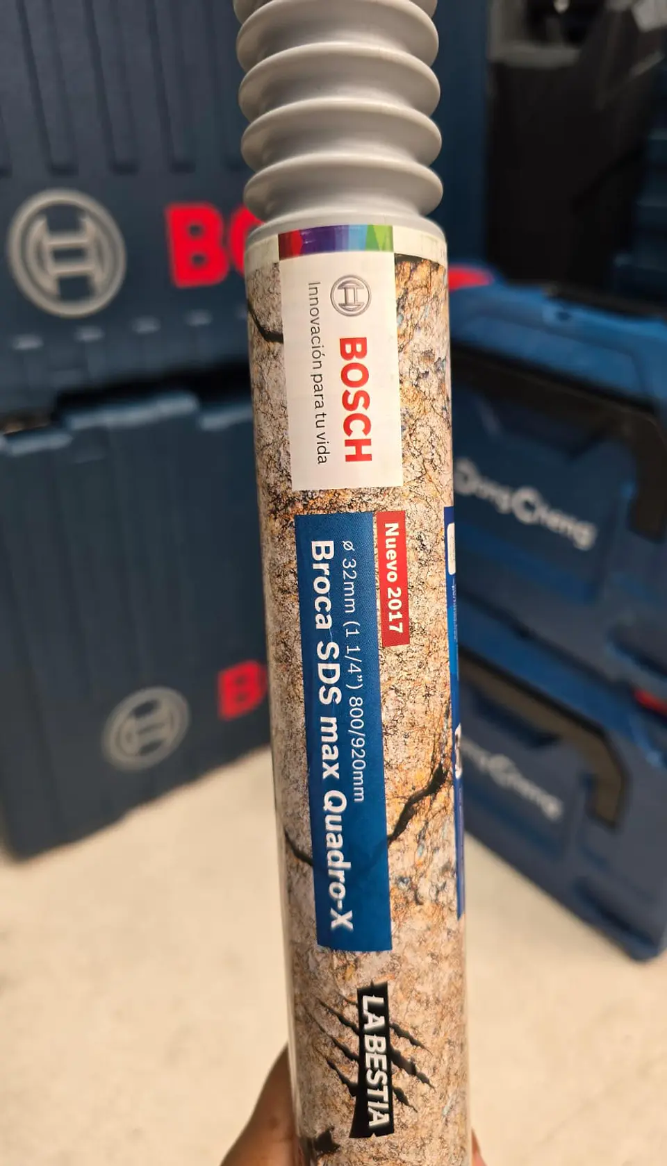 BROCA DE PERFORACION MINERA SDS-MAX QX 32X800X920mm – BOSCH 3