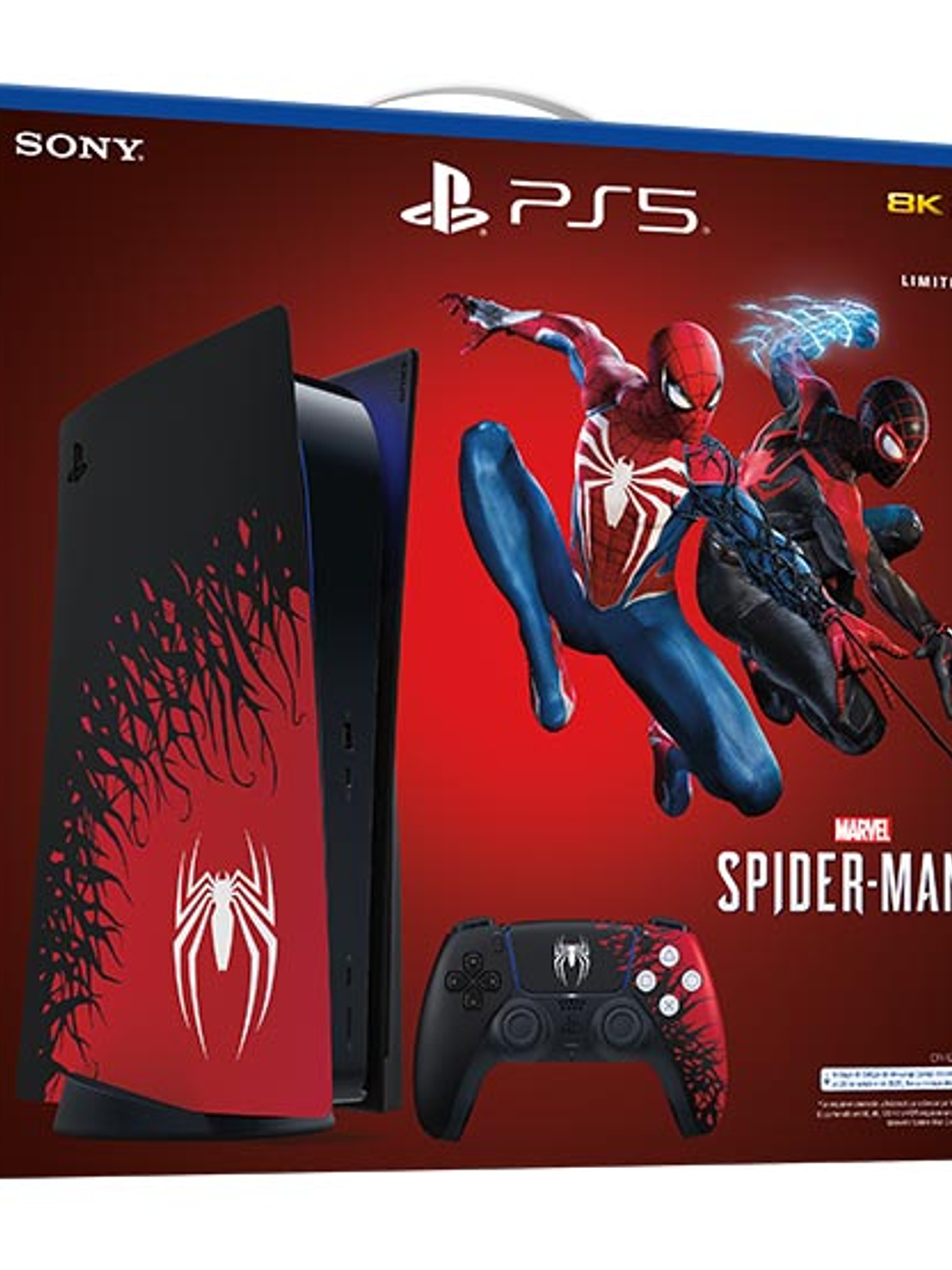 SONY CONSOLA PS5 PLAYSTATION 5 DISCO EDICION LIMITADA + JUEGO SPIDERMAN 2 N 1