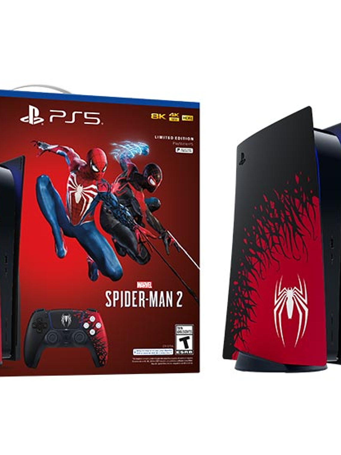 SONY CONSOLA PS5 PLAYSTATION 5 DISCO EDICION LIMITADA + JUEGO SPIDERMAN 2 N 5