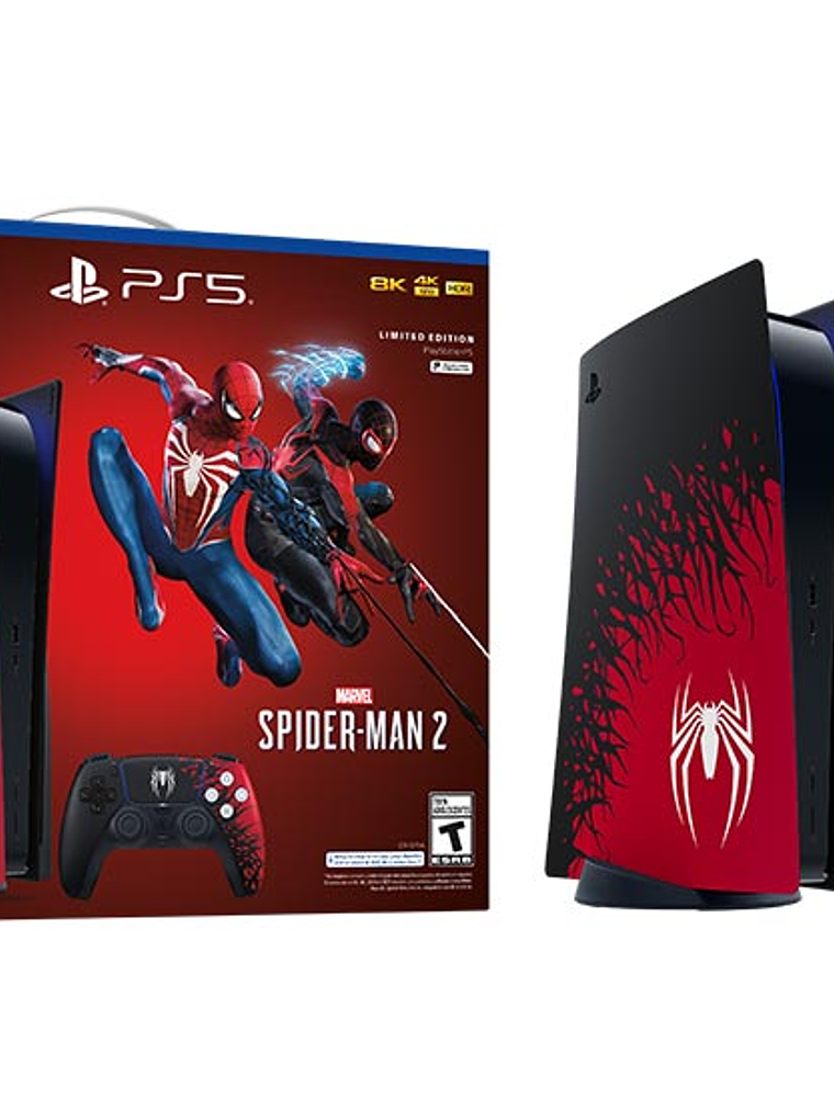 SONY CONSOLA PS5 PLAYSTATION 5 DISCO EDICION LIMITADA + JUEGO SPIDERMAN 2 N 5