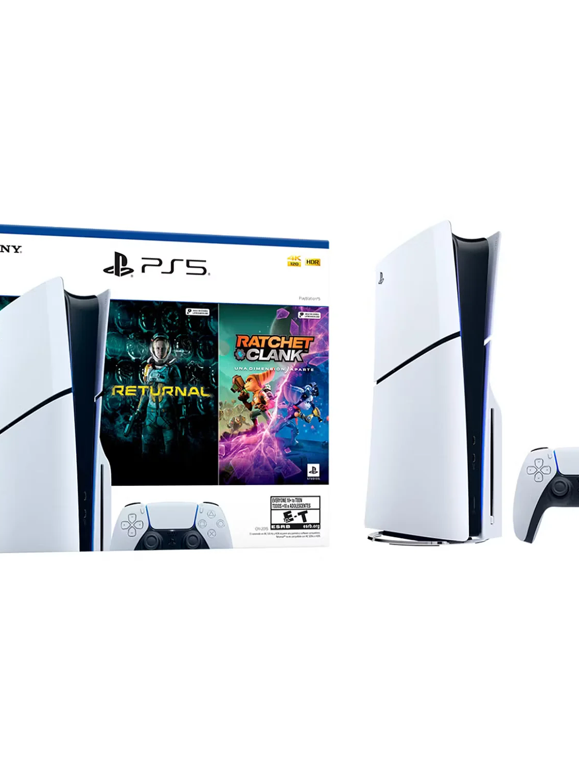 CONSOLA PS5 PLAYSTATION 5 SLIM CON DISCO + 2 JUEGOS 1