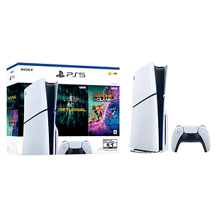 CONSOLA PS5 PLAYSTATION 5 SLIM CON DISCO + 2 JUEGOS