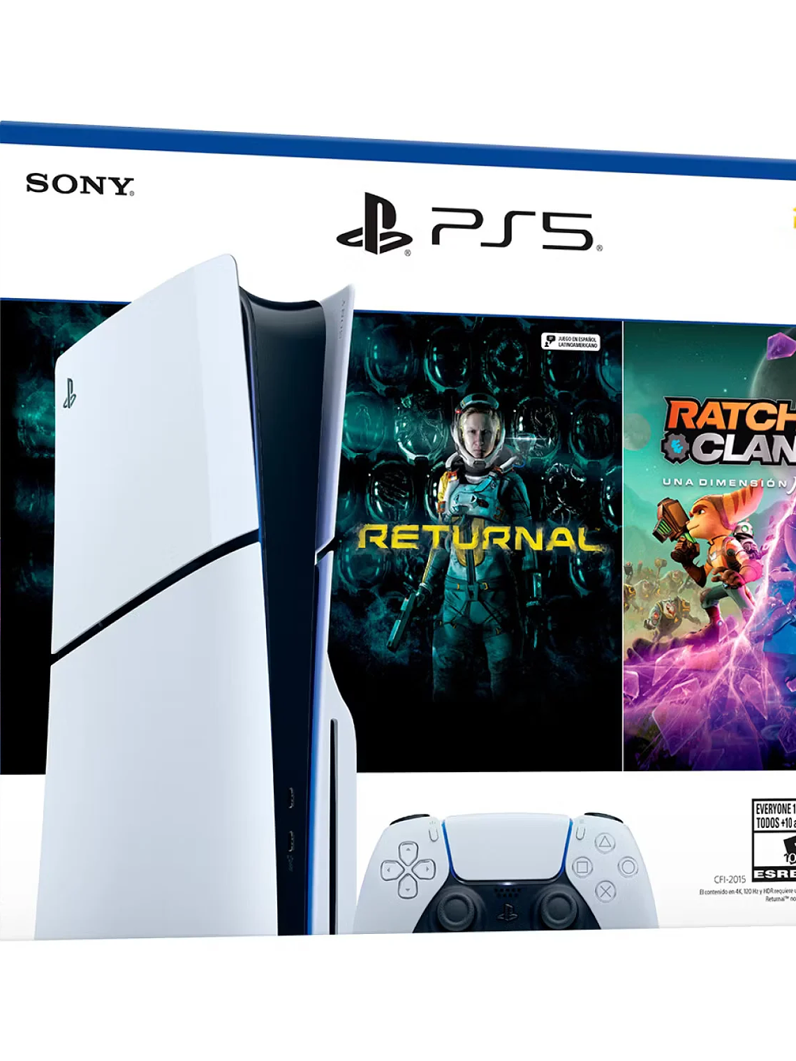 CONSOLA PS5 PLAYSTATION 5 SLIM CON DISCO + 2 JUEGOS 5