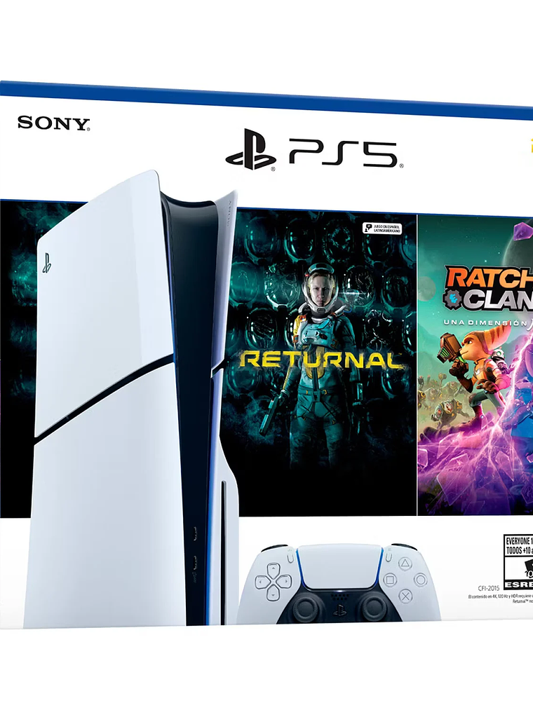 CONSOLA PS5 PLAYSTATION 5 SLIM CON DISCO + 2 JUEGOS 5