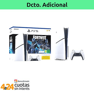 Consola Sony PS5 Pack Fortnite Cobalt Star - Edición Disco, Versión US