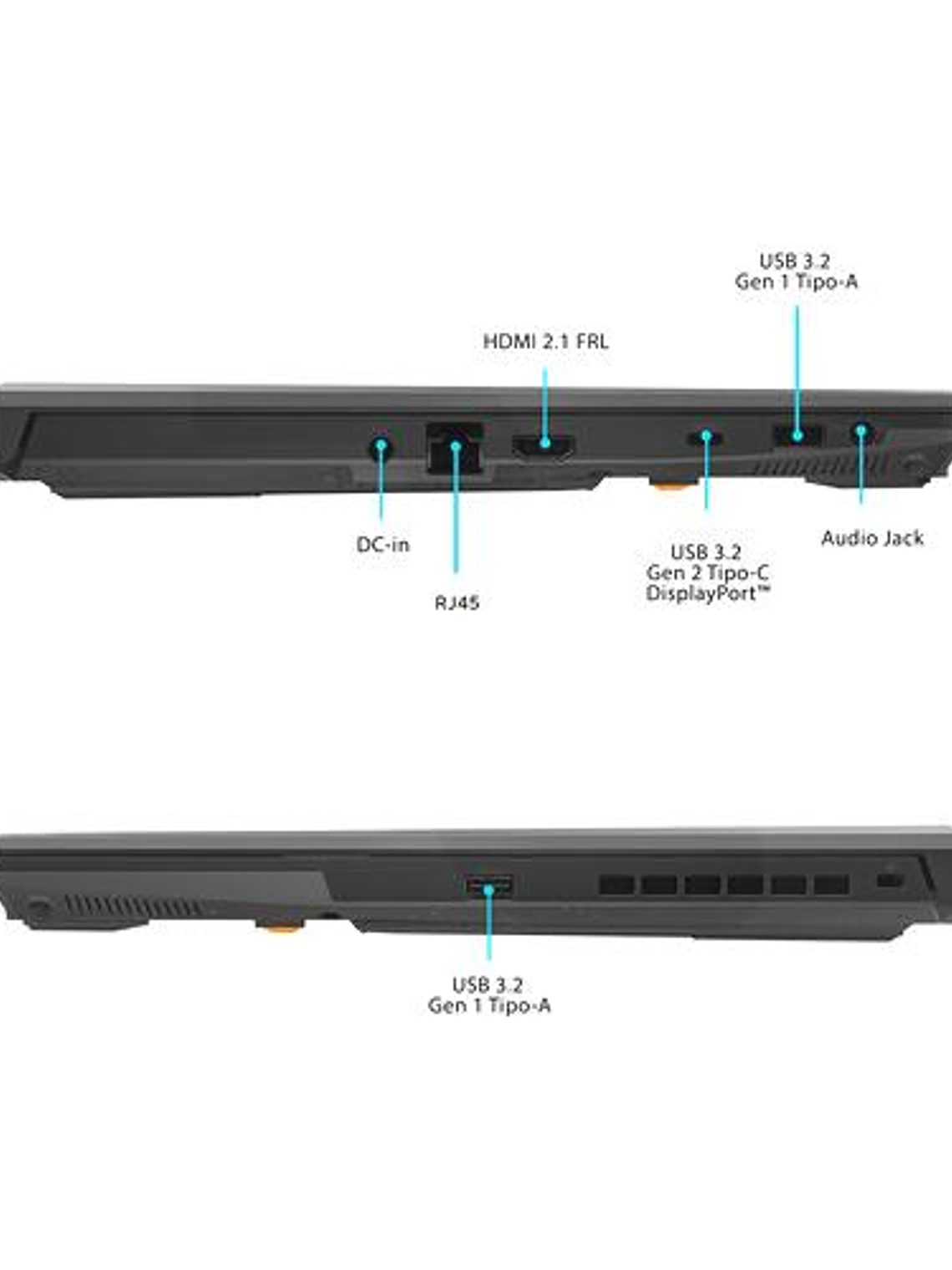Notebook Gamer ASUS TUF Gaming F16 Intel Core 5 -210H NVIDIA GeForce RTX 3050 6GB 16