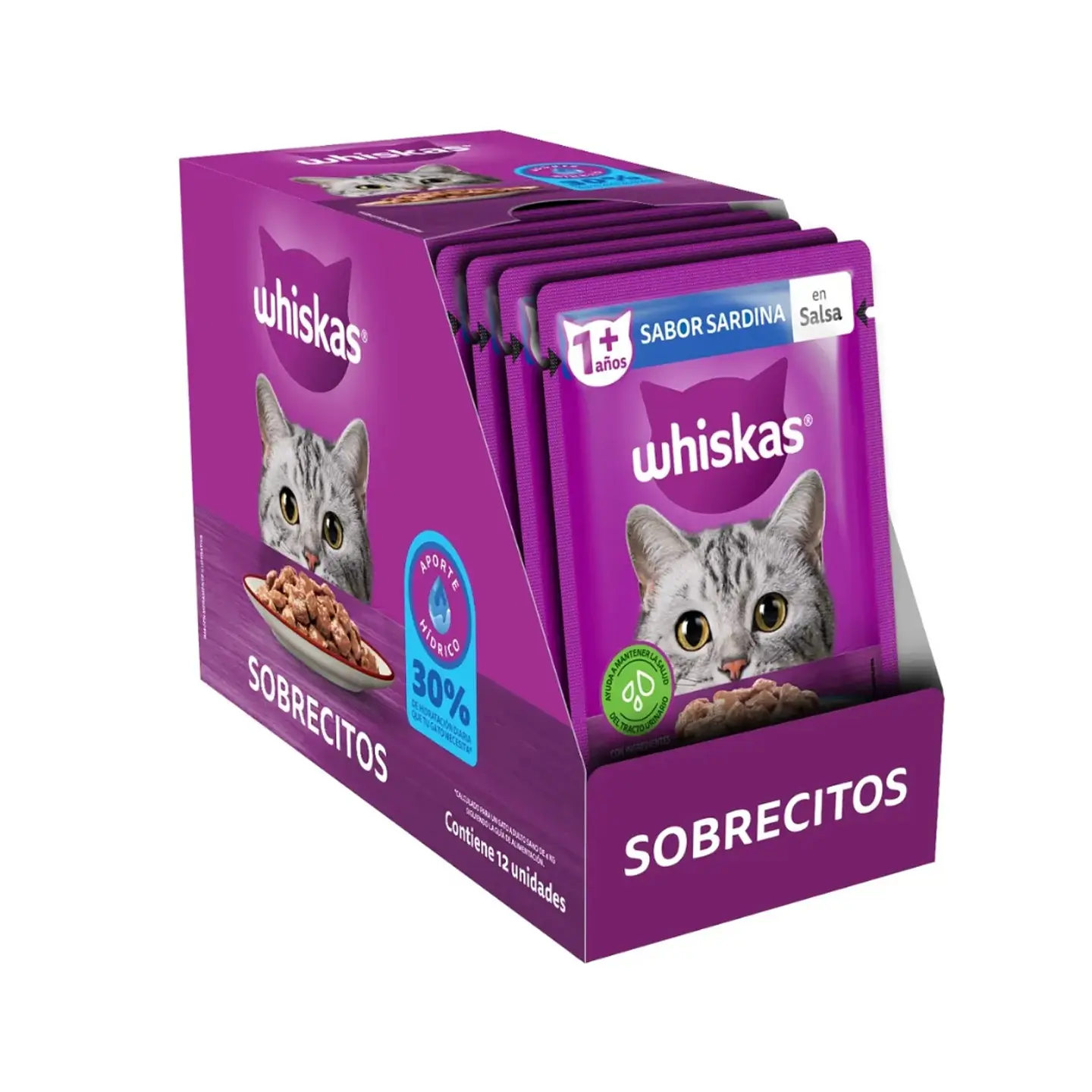 Alimento Húmedo Trocitos en salsa Whiskas 85g 8