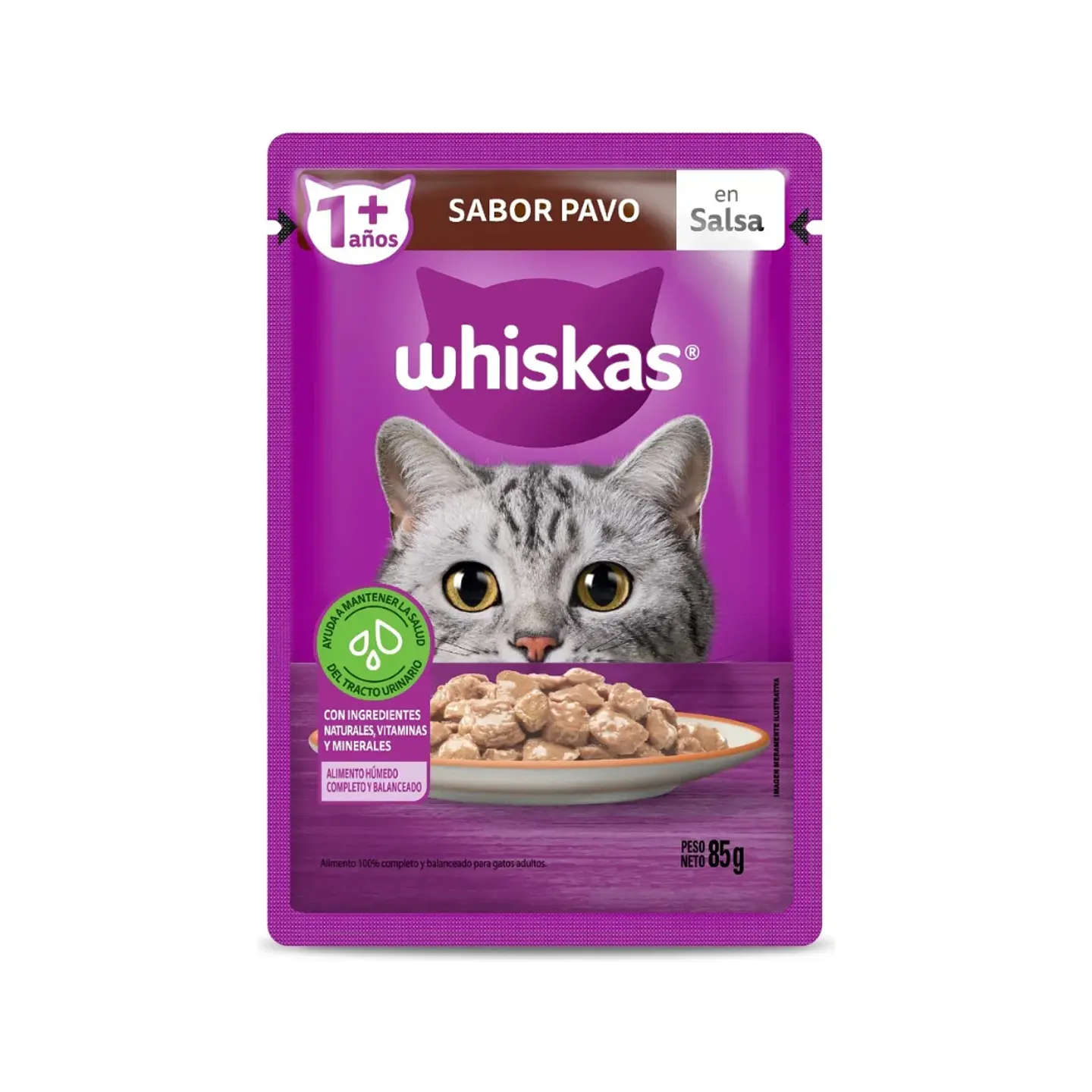 Alimento Húmedo Trocitos en salsa Whiskas 85g 10