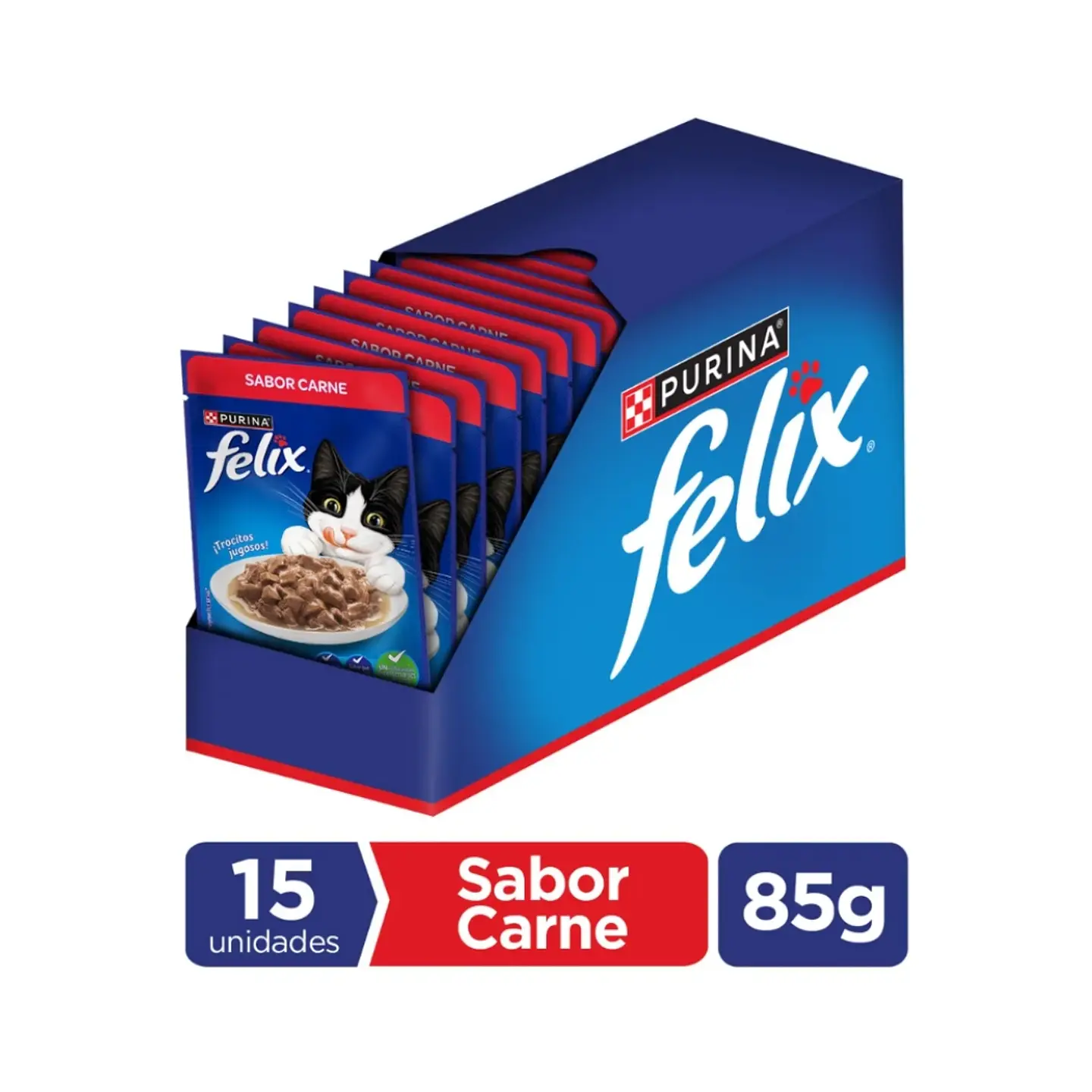 Purina Félix Trocitos Jugosos 85g 2