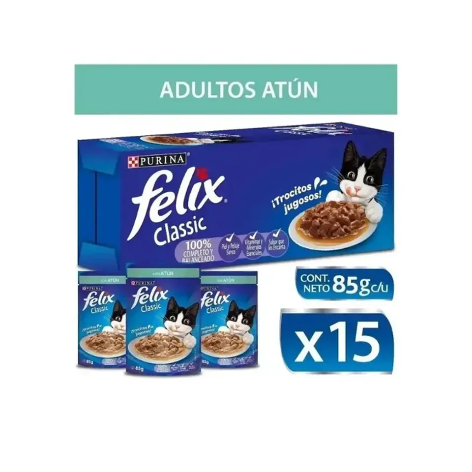 Purina Félix Trocitos Jugosos 85g 11