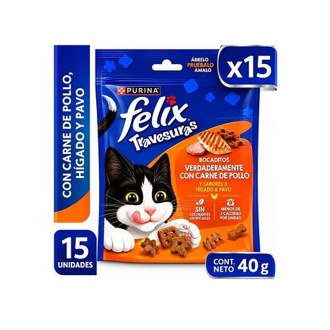 Félix Travesuras Bocaditos 40g - Purina -