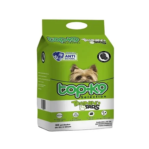 Sabanillas de Entrenamiento 30 unidades 60x60 Top K9 -Antibacterial Carbón Activo -
