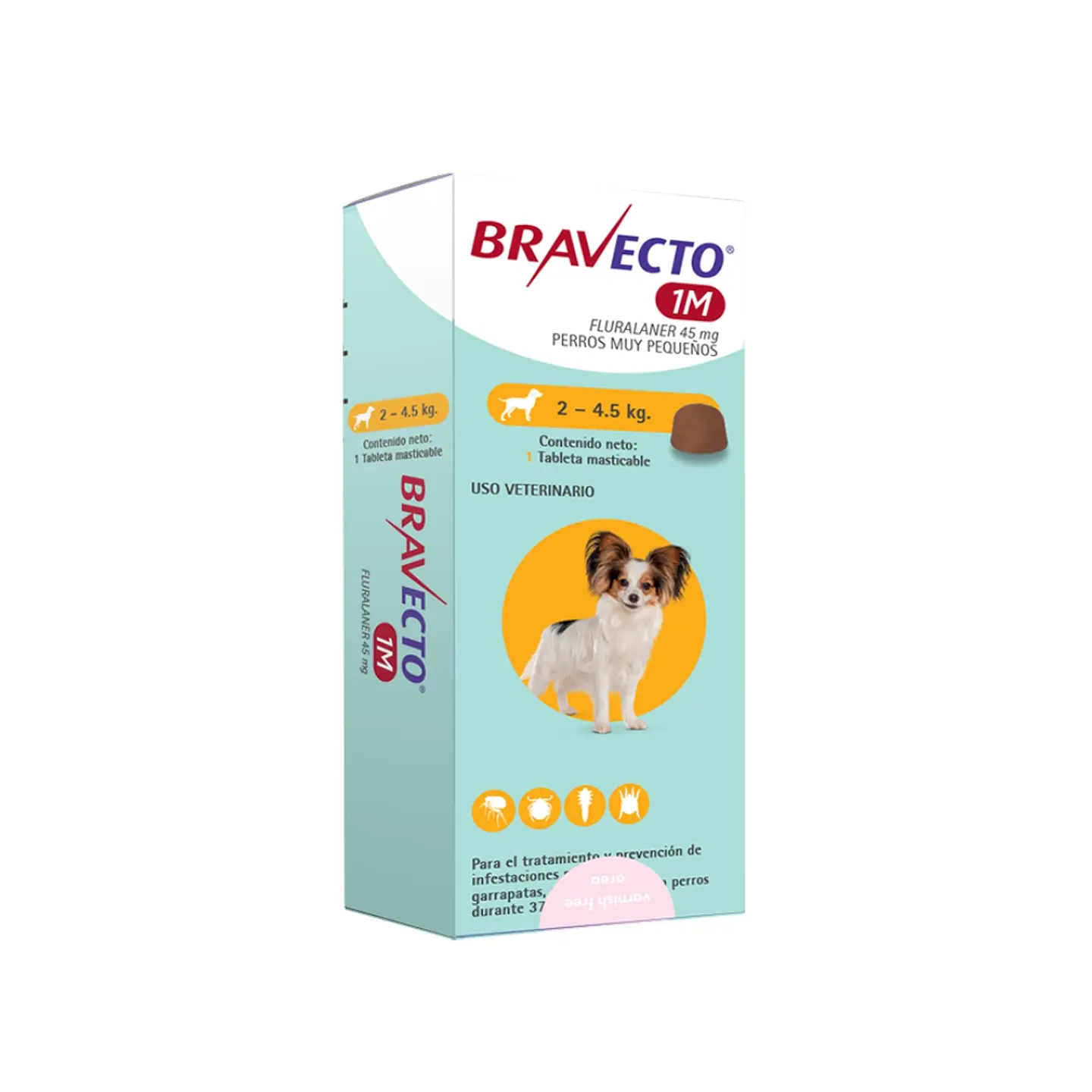 Bravecto Desparasitante Externo 1 Tableta/Comprimido Masticable 1