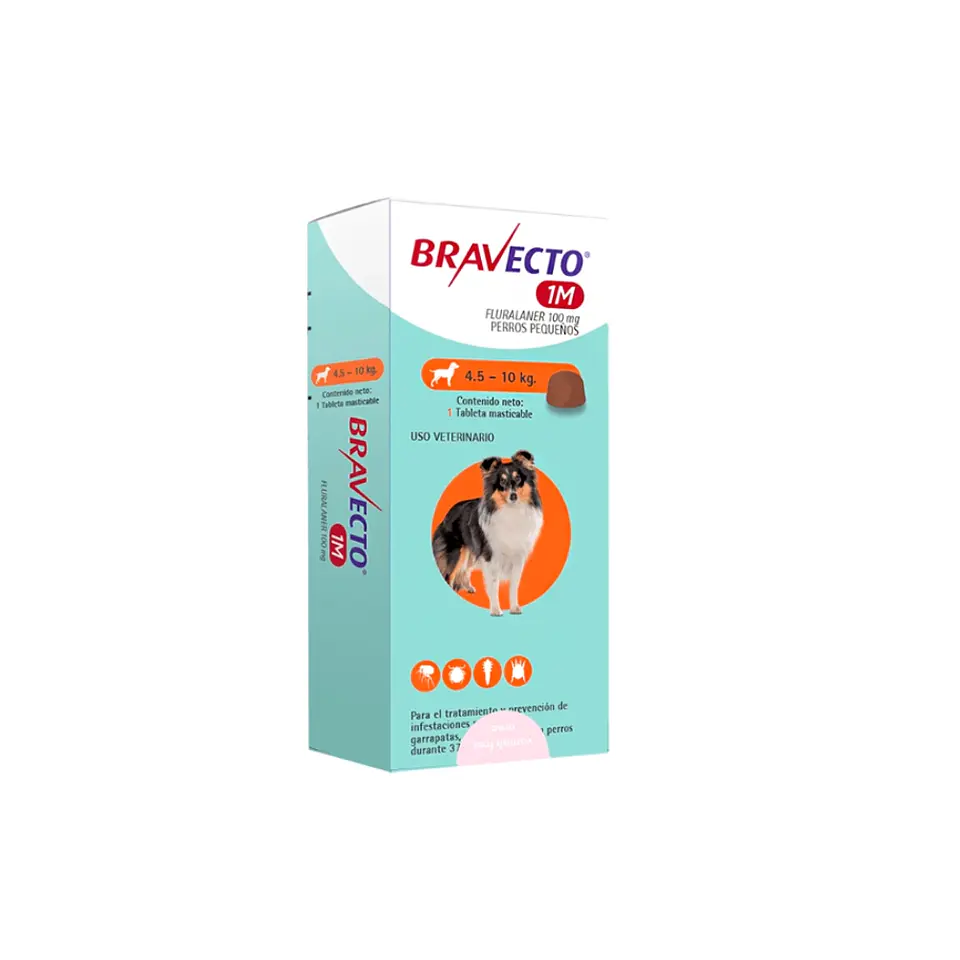 Bravecto Desparasitante Externo 1 Tableta/Comprimido Masticable 3