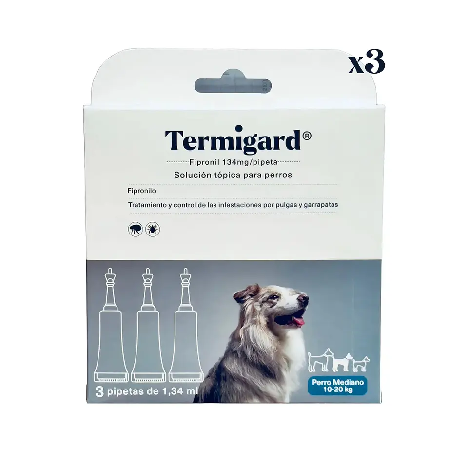 Termigard Pipeta Externa para Perros - Fipronilo -  2