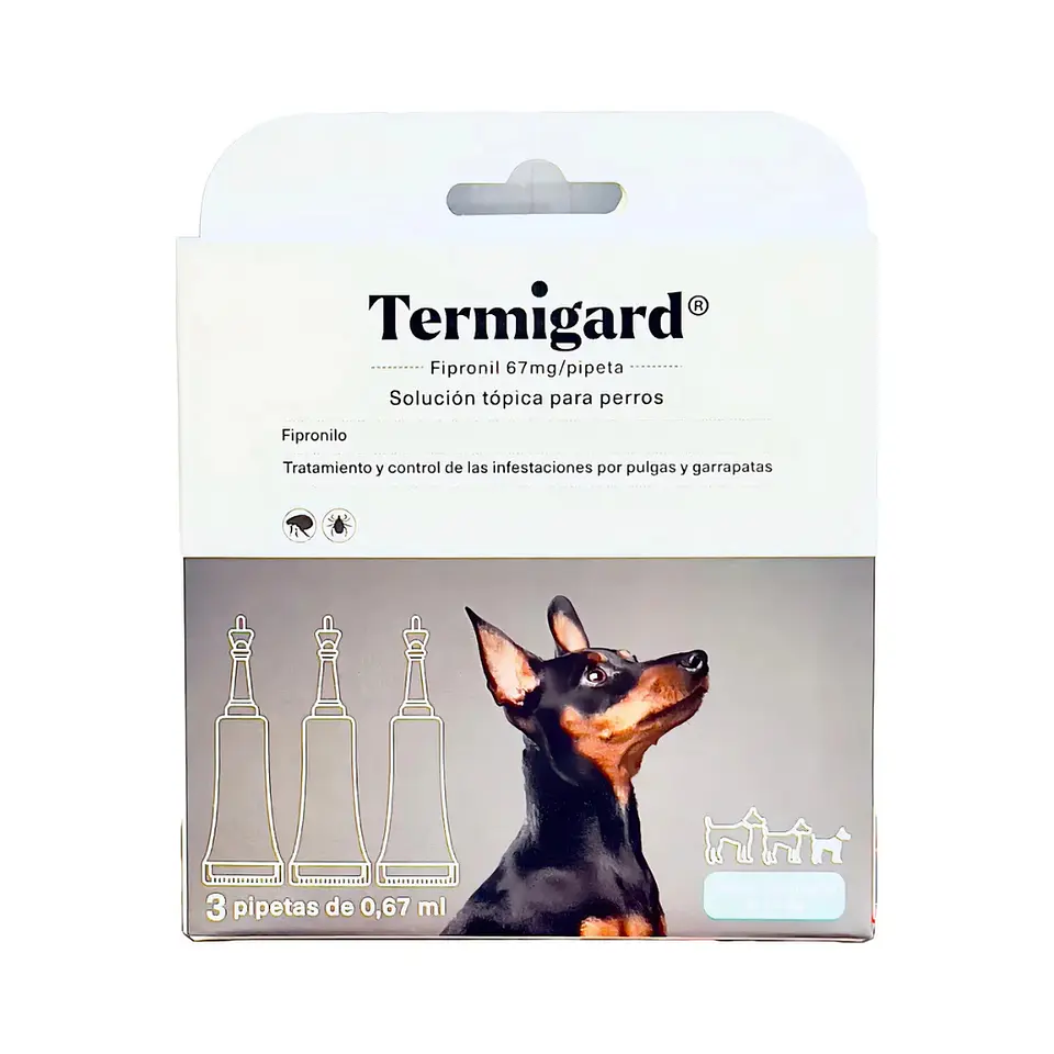 Termigard Pipeta Externa para Perros - Fipronilo -  1