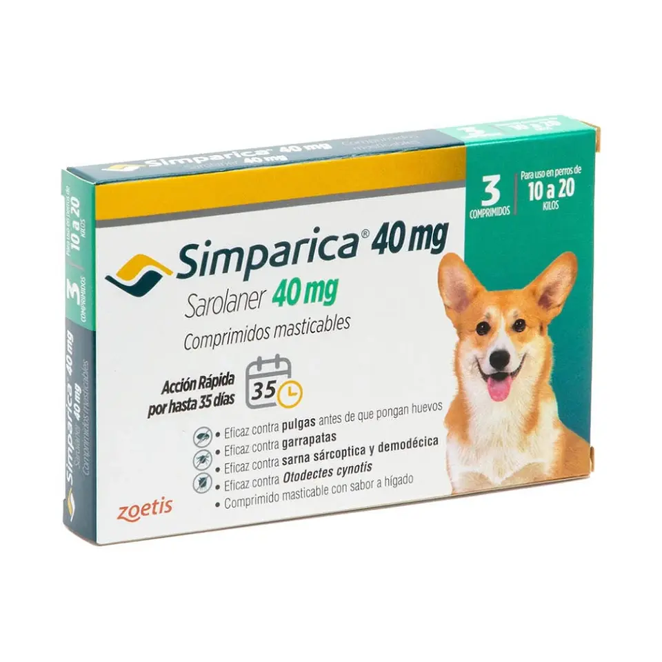 Simparica Comprimido Masticable - Desparasitante Externo - 1