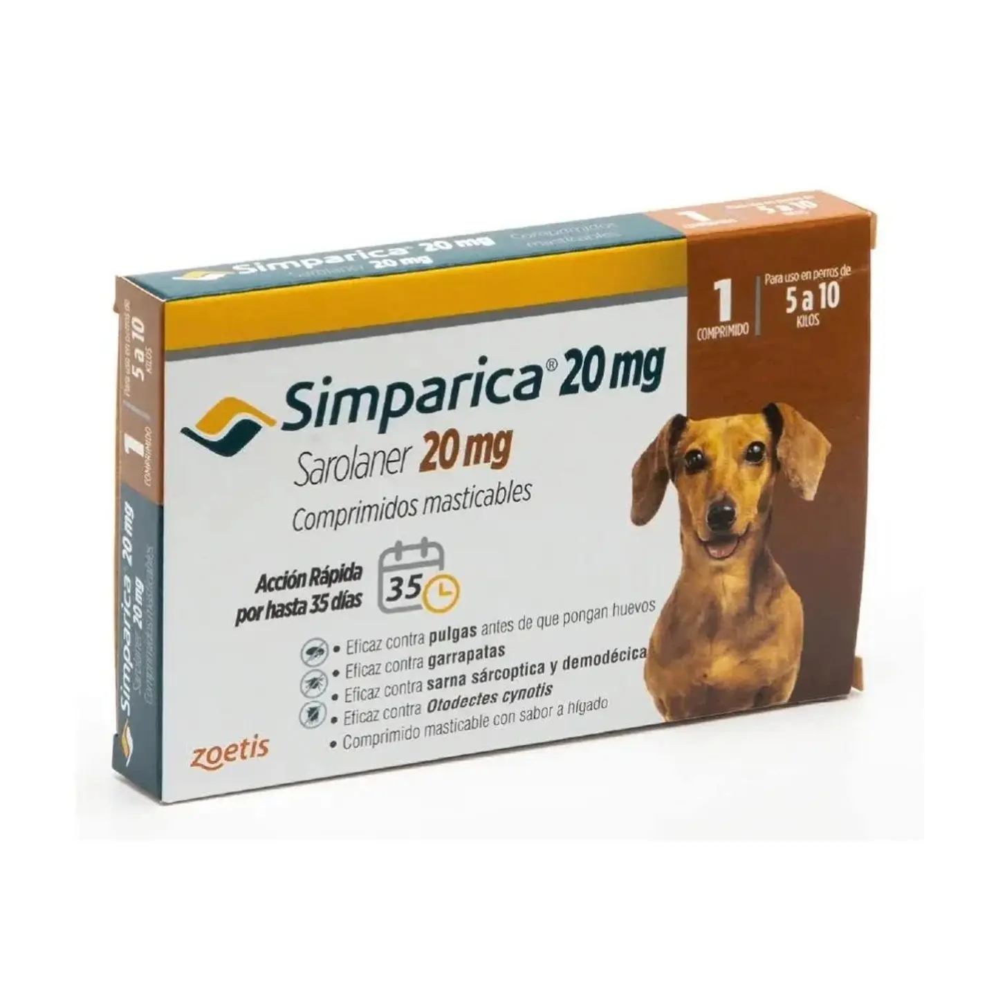 Simparica Comprimido Masticable - Desparasitante Externo - 3