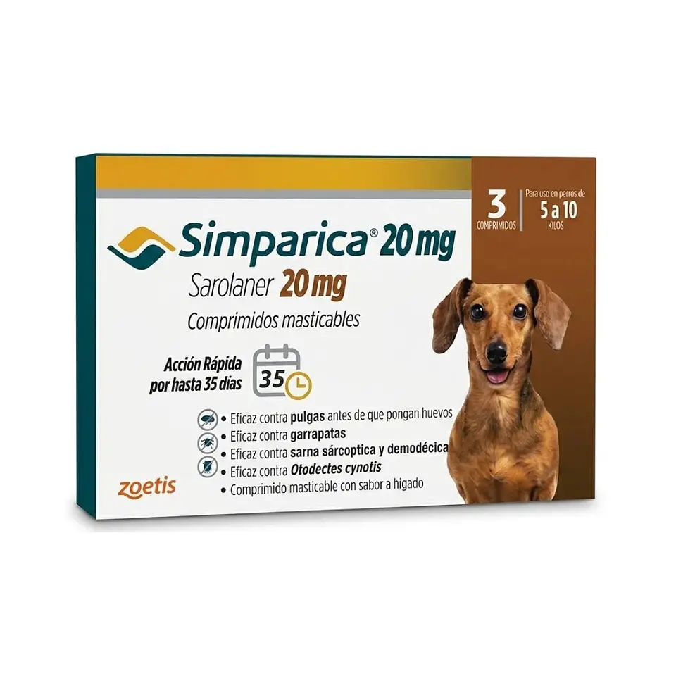 Simparica Comprimido Masticable - Desparasitante Externo - 4
