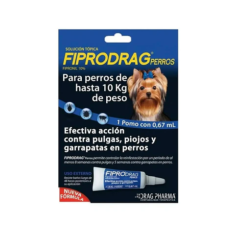 FIPRODRAG Pipeta desparasitante externa para Perros