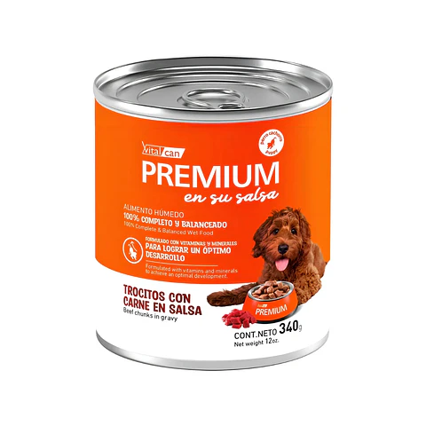 Alimento Húmedo para Perro Cachorro VitalCan Premium 340g