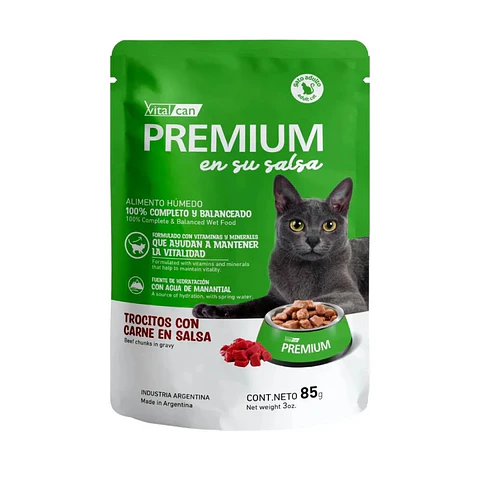 Alimento Húmedo para Gatos VitalCan Premium Caja 12 Unidades