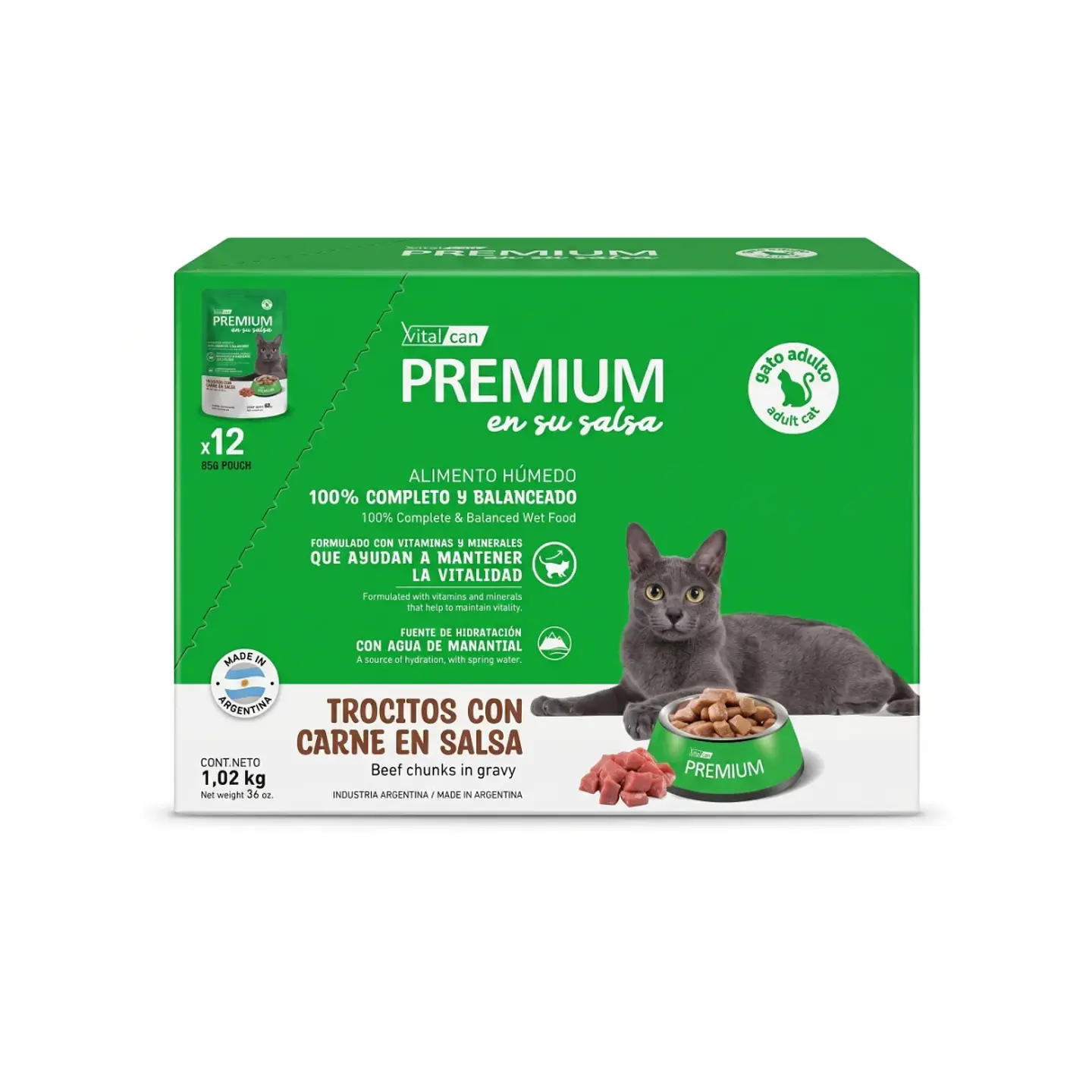 Alimento Húmedo para Gatos VitalCan Premium Caja 12 Unidades 2