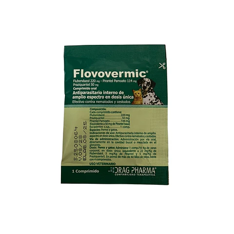 Antiparasitario Flovovermic - 1 comprimido -