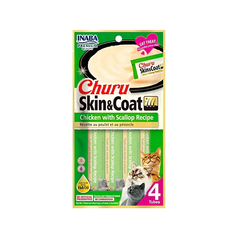 Churu Piel y Pelaje sabor Pollo 56 gr