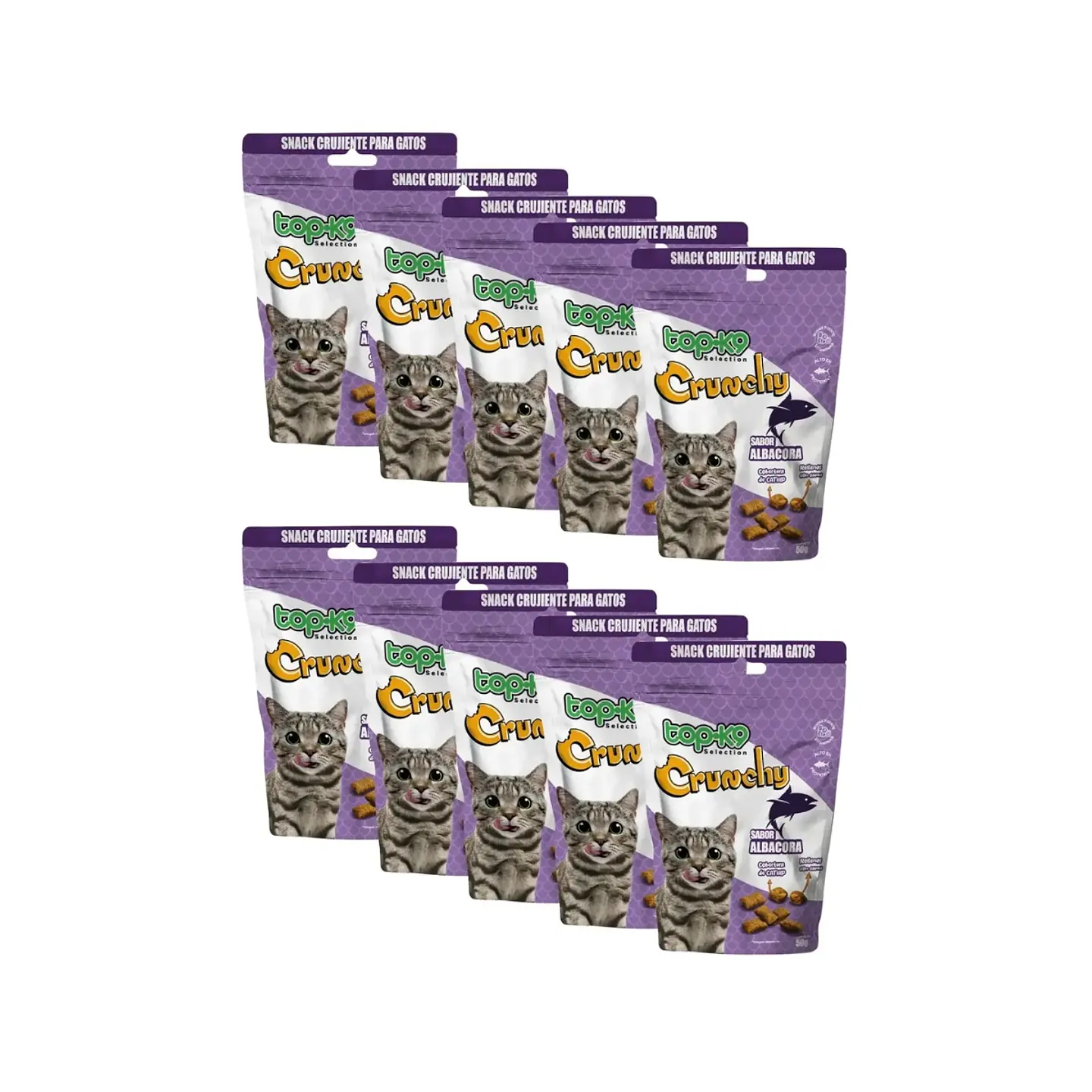 Snack Crunchy para Gatos sabor Albacora 50g  1