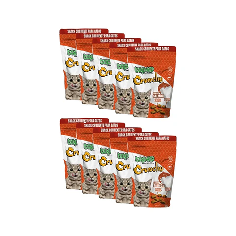 Snack Crunchy para Gatos sabor Salmón 50g 