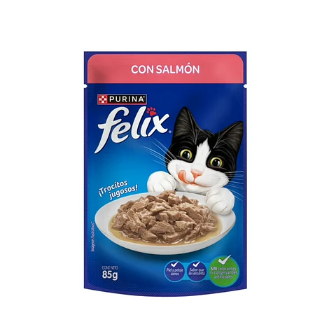 Félix Trocitos Jugosos Sabor Salmón 85g