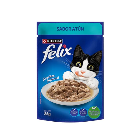 Félix Trocitos Jugosos Sabor Atún 85g